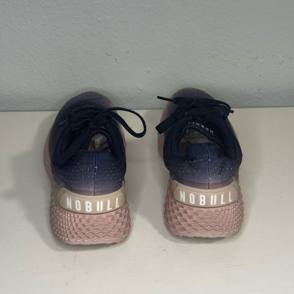 NOBULL Allday Navy and Pink Ombre Gradient Ripstop Runner Sneakers - Picture 4 of 9